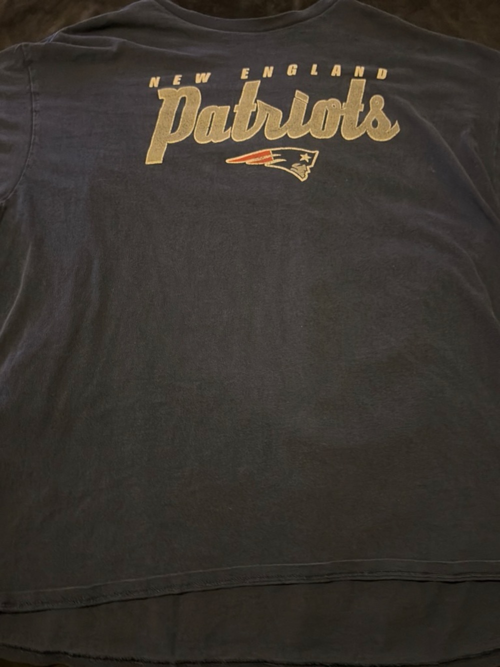 New England Patriots Navy Graphic Tee